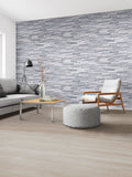 MSI - Alaska Gray 3D Honed Ledger Corner - Tile - 6" x 18"