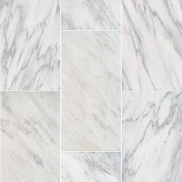 MSI - Marble Tile - Arabescato Carrara - Polished Finish - 12" x 24"