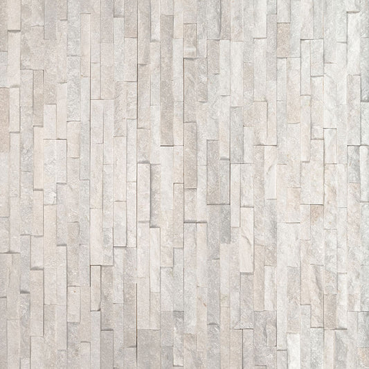 MSI - RockMount™ Stacked Stone M Series Panels -  Arctic White Mini - 4.5" x 16"