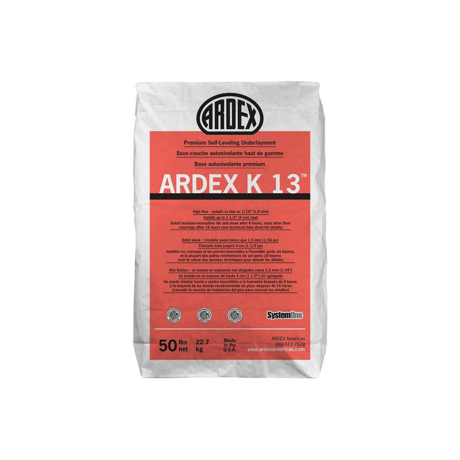 Ardex - K 13 Premium Self-Leveling Underlayment, Gray - 50 lb (22.7 kg) Bag