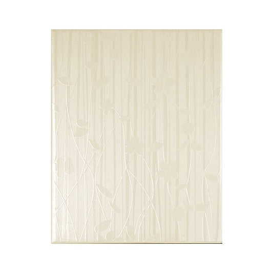 OLYMPIA TILE + STONE - Reflection Series - Glazed Wall Tile - Bone Decor - 8" x 10"