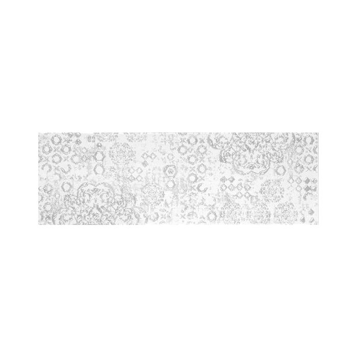 OLYMPIA TILE + STONE - Piccadilly Series - Glazed Wall Tile - Bianco Decor - 4" x 12"