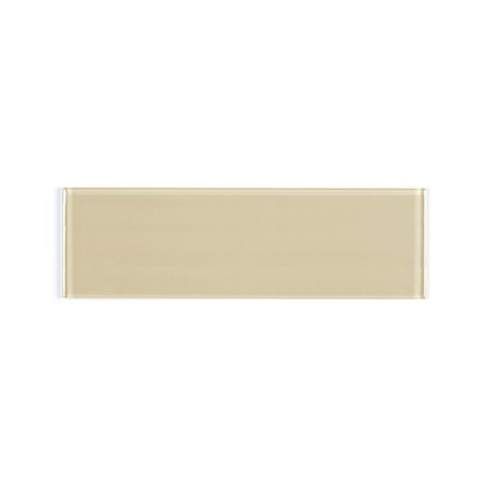 OLYMPIA TILE + STONE - 3D - Glass Tile - D Beige Wet - 4" x 16"