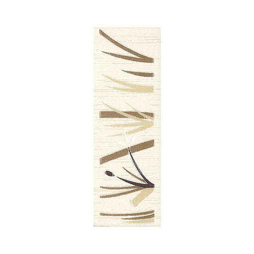 OLYMPIA TILE + STONE - Bamboo Series - Glazed Wall Tile - Beige Floral - Listello