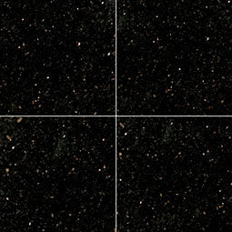MSI - Granite Tile - Black Galaxy Classic - Polished Finish - 12" x 12"