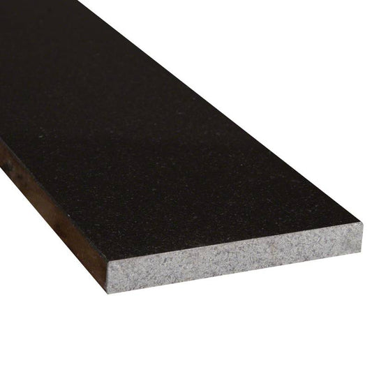 MSI - Thresholds & Sills - Black Granite Double Bevel Threshold - 6" x 72" x 0.75"