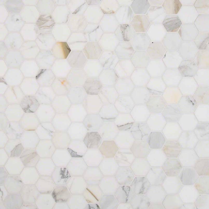 MSI - Calacatta Gold 2" Hexagon Mosaic - Tile - PATTERN