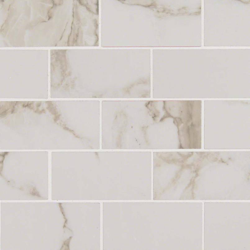 MSI - Pietra Calacatta 2X4 Mosaic - Tile - 2" x 4"