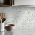 MSI - Calacatta Gold 1” Hexagon Mosaic Tile - 1"