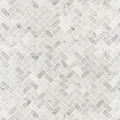 MSI - Carrara White 1X2 Herringbone Honed - Tile - 1" x 2"