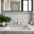 MSI - Carrara White 2" Hexagon Honed - Tile - PATTERN