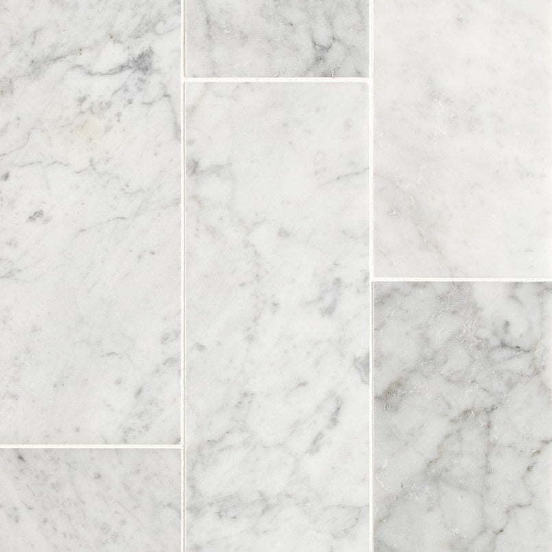 MSI - CARRARA WHITE  HONED - Tile - 4" x 12"