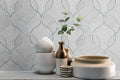 MSI - Carrara White Ellipsis Polished - Tile - PATTERN