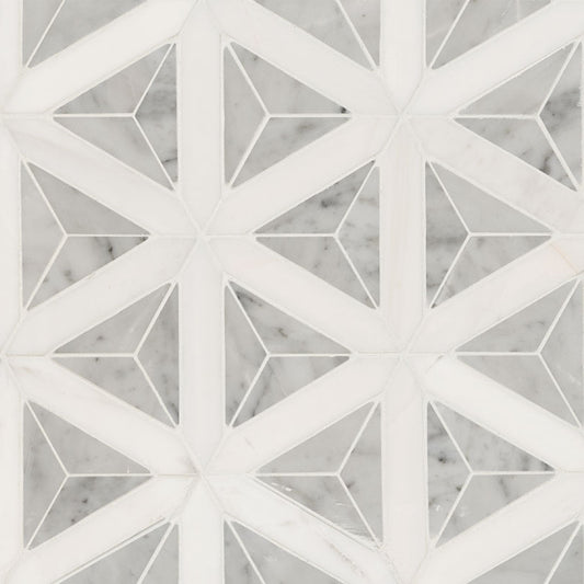 MSI - Carrara White Faceted Polished - Tile - PATTERN