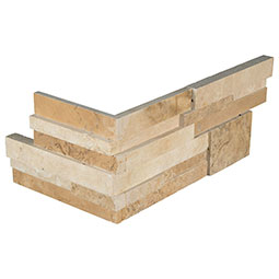 MSI - RockMount™ Stacked Stone Panels - Casa Blend 3D Honed Corner - 6" x 18"