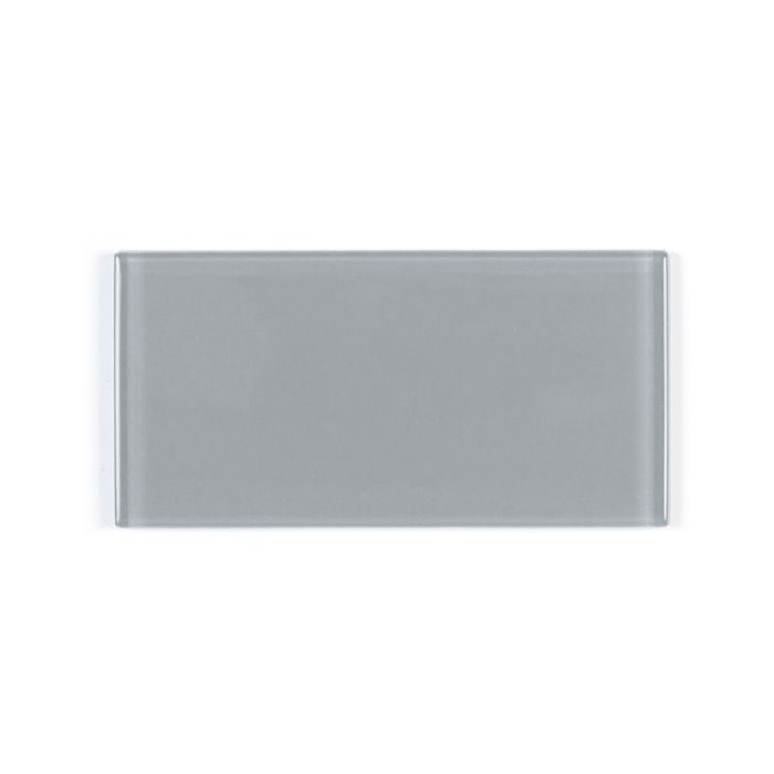 OLYMPIA TILE + STONE - 3D - Glass Tile - D Charcoal Grey - 3" x 6"