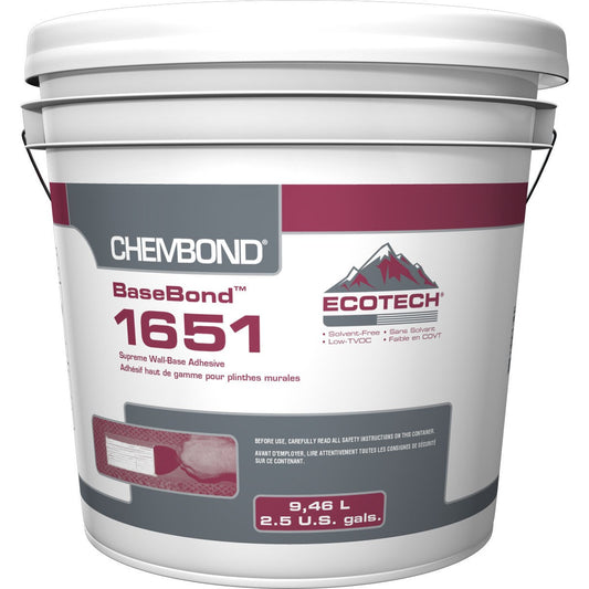 Chembond - BaseBond 1651 Supreme Wall-Base Adhesive - 9.46 L