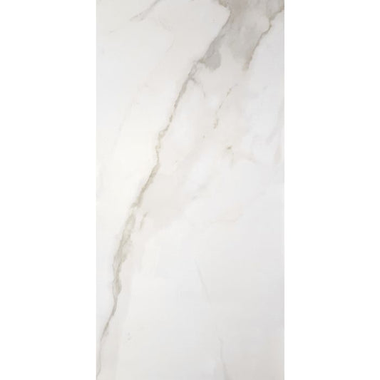 OLYMPIA TILE + STONE - Eterna Series - Porcelain Tile - Calacatta Taupe - 12" x 24"