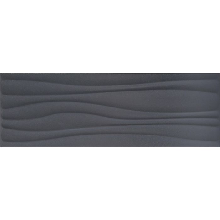 OLYMPIA TILE + STONE - New Series - Glazed Wall Tile - Laguna Dark Grey - 8" x 24"