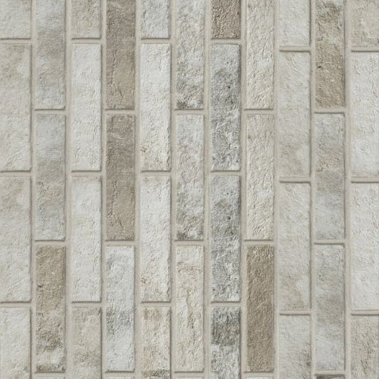 OLYMPIA TILE + STONE - London Series - Porcelain Tile - Brick Fog - 2" x 10"