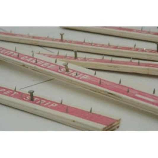 Fusion - Carpet Tack Strip with Wood Nail 1" x 4' - Box of 100