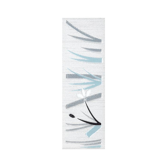 OLYMPIA TILE + STONE - Bamboo Series - Glazed Wall Tile - Grey Floral - Listello