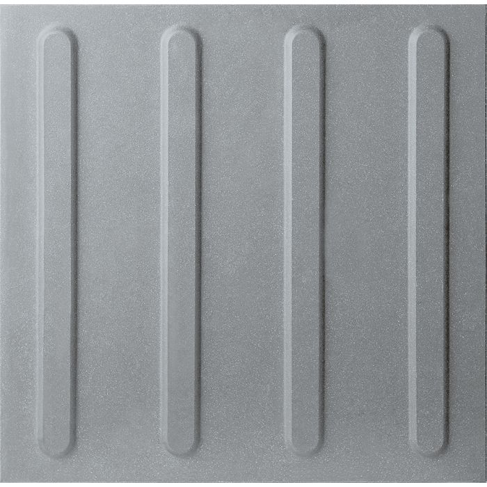 OLYMPIA TILE + STONE - Tactile Series - Porcelain Tile - Cultured Grey Bar - 12" x 12"