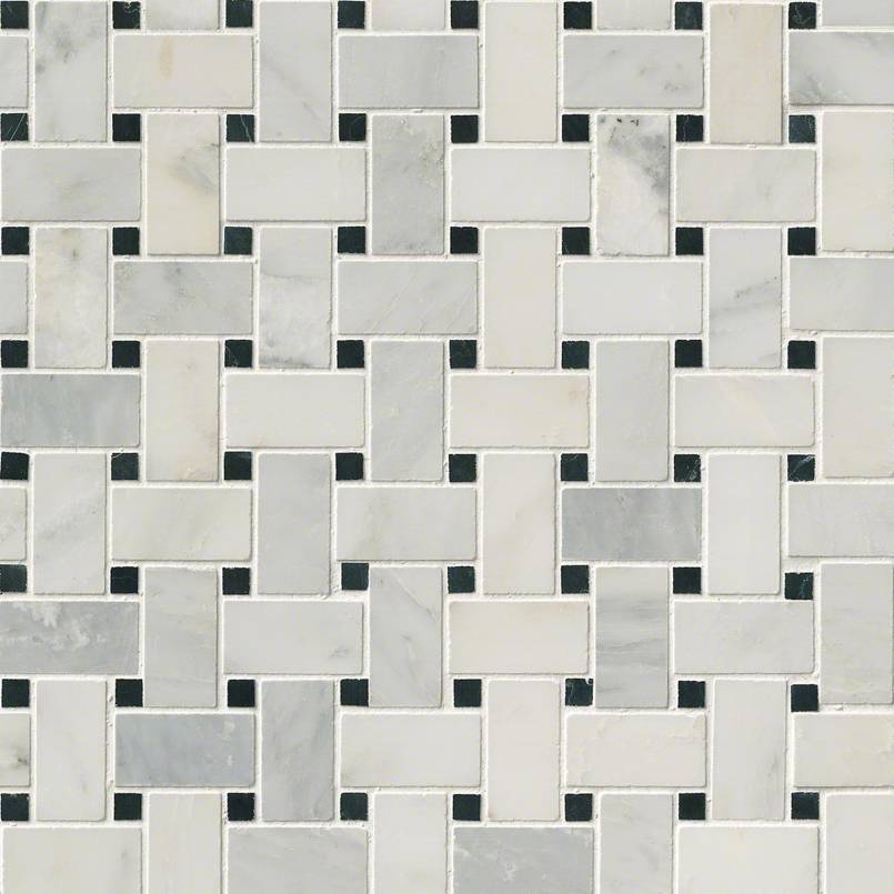 MSI - Greecian White Basketweave Mosaic - Tile - PATTERN