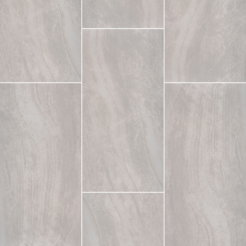 MSI - Praia Grey Porcelain Tile - Bullnose - 3" x 24"