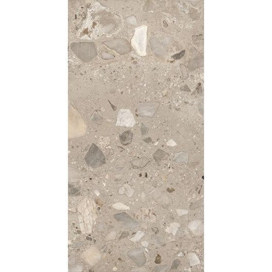 OLYMPIA TILE + STONE - I Ciottoli Series - Porcelain Tile - Grigio Sassi - 24" x 24"