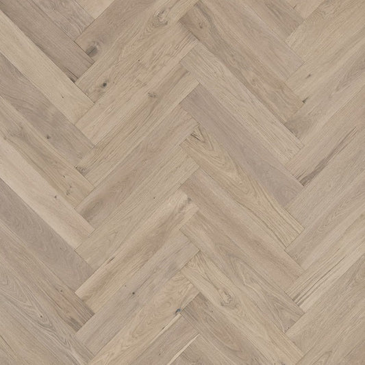 Latitude Park City Herringbone Snowcap engineered hardwood