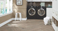 Latitude Park City Herringbone Wintry room scene
