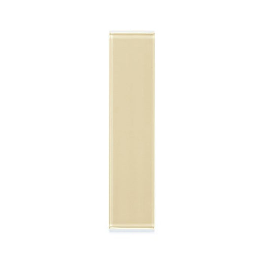 OLYMPIA TILE + STONE - 3D - Glass Tile - D Ivory Wet - 4" x 16"