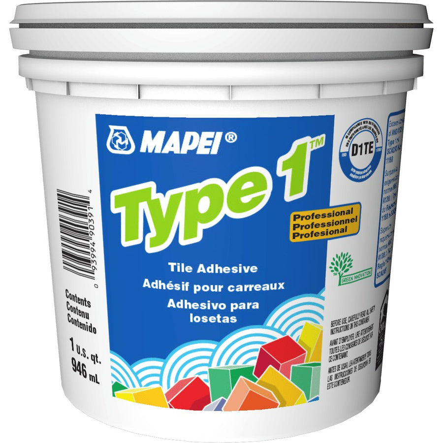 Mapei - Type 1 Premium Tile Adhesive - 946 mL (1 US qt)