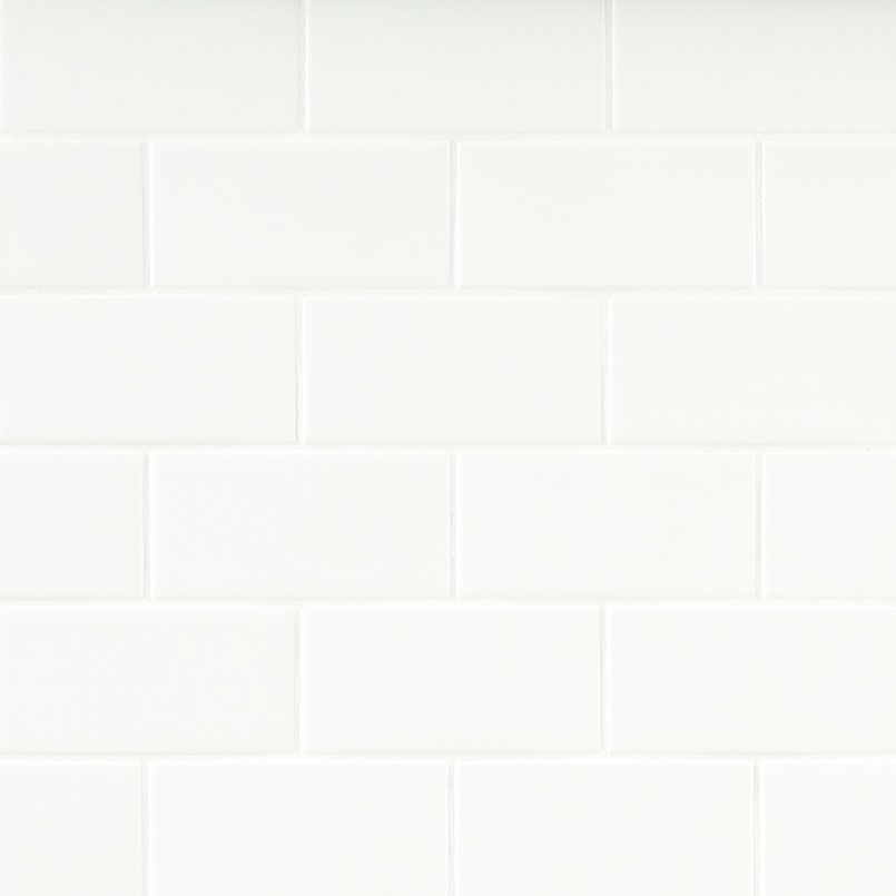 MSI - METRO WHITE  GLOSSY - Tile - 3" x 6"