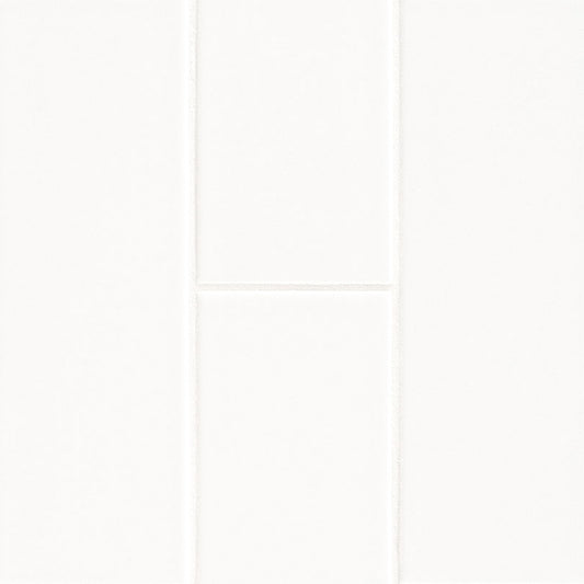 MSI - METRO WHITE  SINGLE BULLNOSE GLOSSY - Tile - 4" x 12"