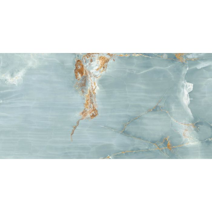 OLYMPIA TILE + STONE - The Room Series - Porcelain Tile - Onyx Aqua Blue - 24" x 48"