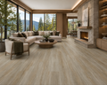 Caledon Goliath Smoky Timber vinyl plank flooring in a living room