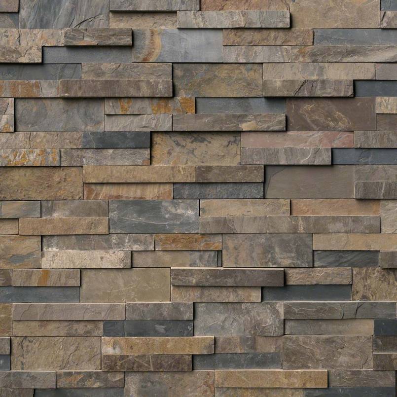 MSI - RockMount™ Stacked Stone Panels - Rustic Gold - 6" x 24"