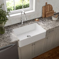 MSI - Fireclay Sinks - Fireclay Farmhouse Single Bowl Sink 3020 - White