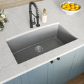 MSI - Stainless Steel Sinks - Single Bowl Sink 3219 - Grey Quartz