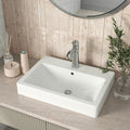 MSI - Porcelain Sinks - Overmount Rectangle 2417 - White