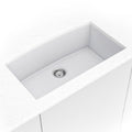 MSI - Stainless Steel Sinks - Single Bowl Sink 3219 - White Quartz