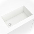 MSI - Stainless Steel Sinks - Single Bowl Sink 3218 - White Quartz