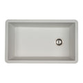 MSI - Stainless Steel Sinks - Single Bowl Sink 3218 - White Quartz