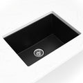 MSI - Stainless Steel Sinks - Single Bowl Sink 2418 - Black Quartz