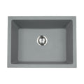 MSI - Stainless Steel Sinks - Single Bowl Sink 2418 - Grey Quartz