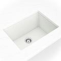 MSI - Stainless Steel Sinks - Single Bowl Sink 2418 - White Quartz