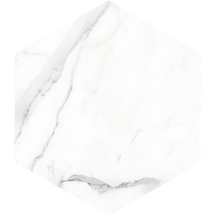 OLYMPIA TILE + STONE - Apini Series - Porcelain Tile - Statuario - 9" x 10"