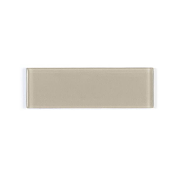 OLYMPIA TILE + STONE - 3D - Glass Tile - D Taupe Wet - 4" x 16"